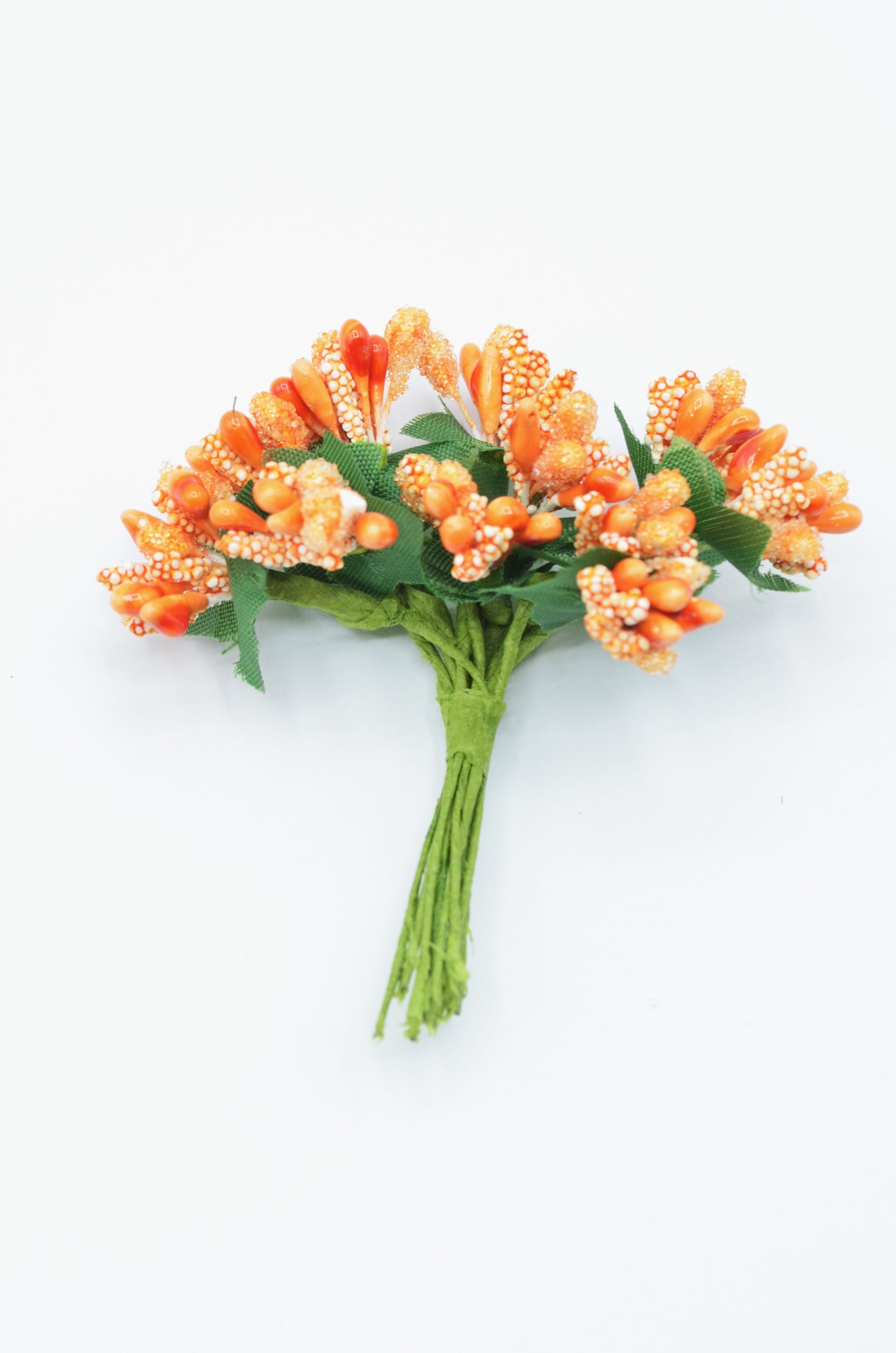 Stamina Cu Bobite mari (12 fire/Buchet) Portocaliu
