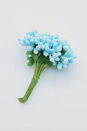 Stamina Cu Bobite mari (12 fire/Buchet) Bleu