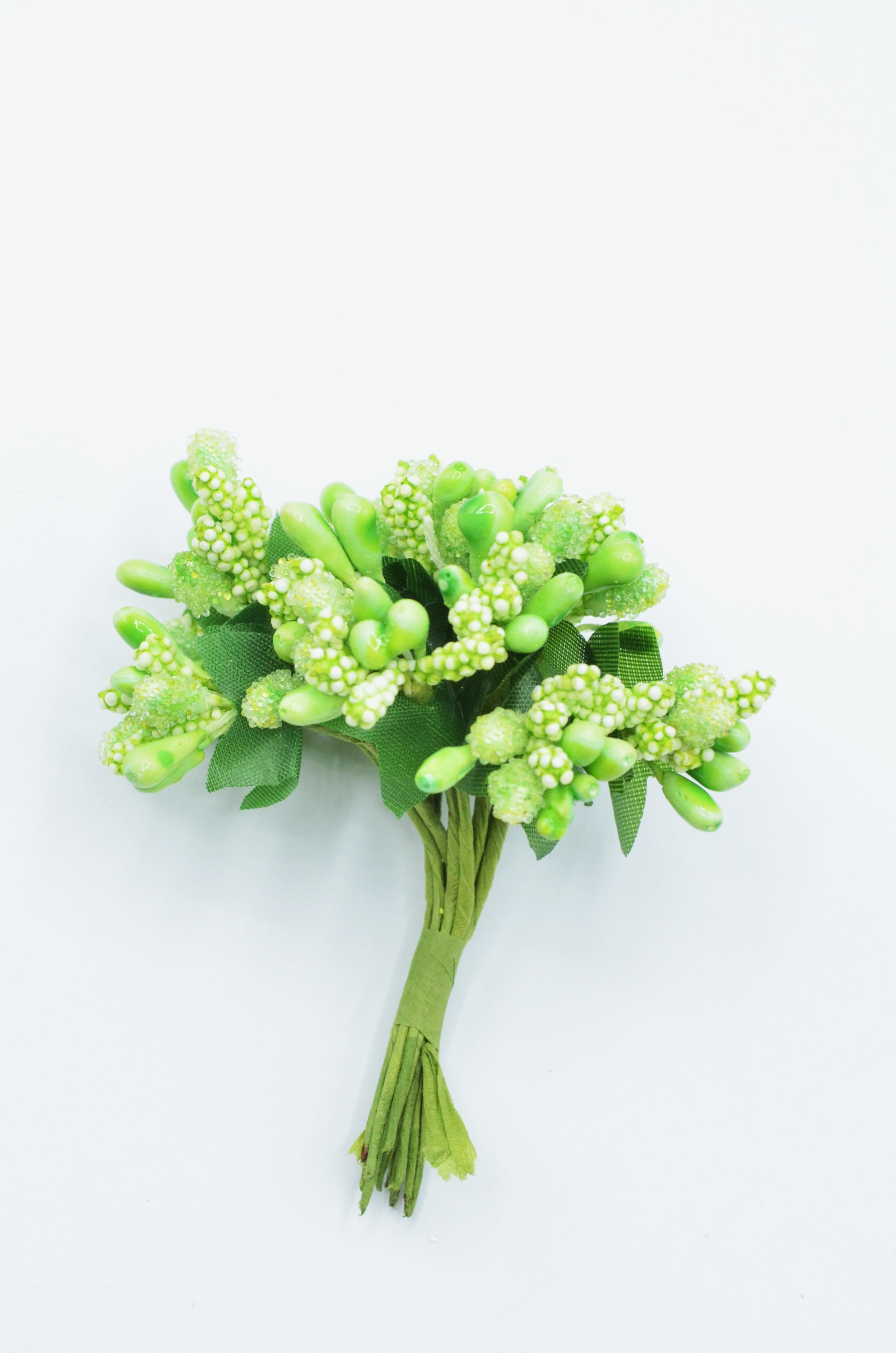 Stamina Cu Bobite mari (12 fire/Buchet) Verde