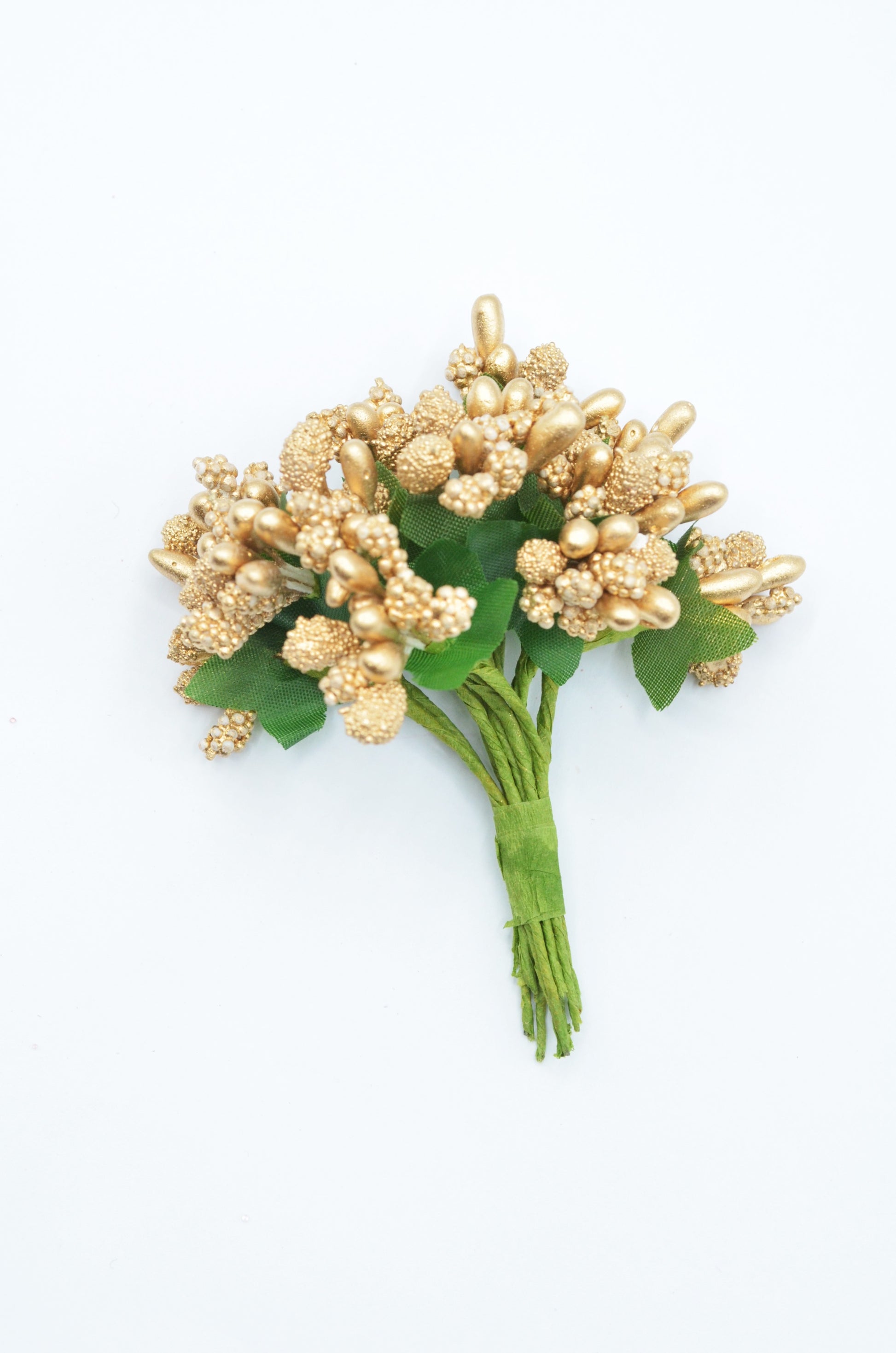 Stamina Cu Bobite mari (12 fire/Buchet) Auriu