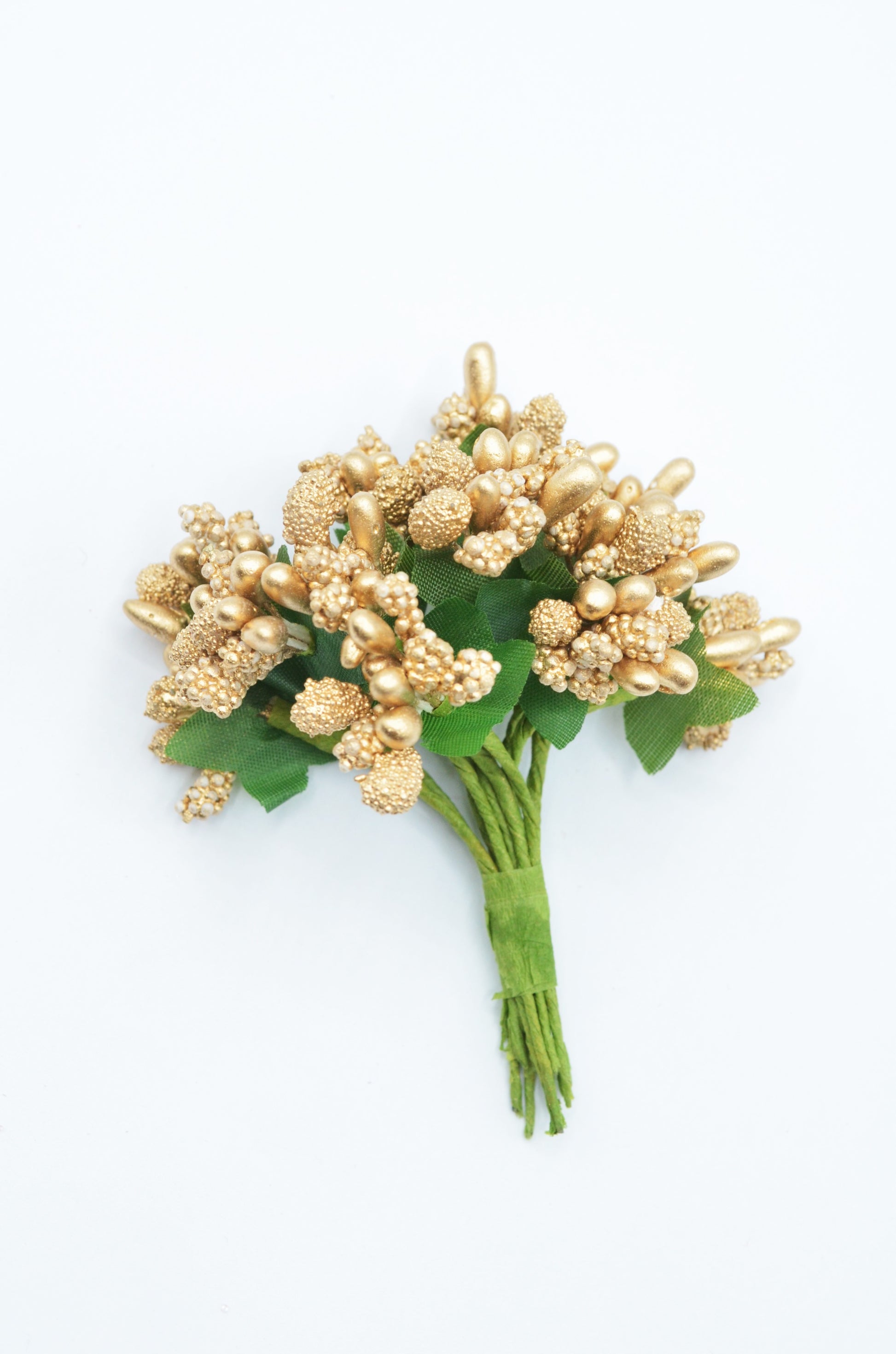 Stamina Cu Bobite mari (12 fire/Buchet) Auriu
