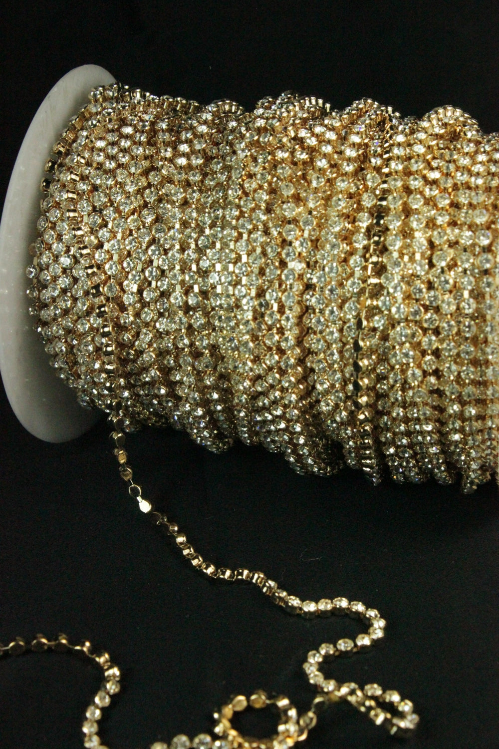 Strasuri Aurii Metalice, 3mm