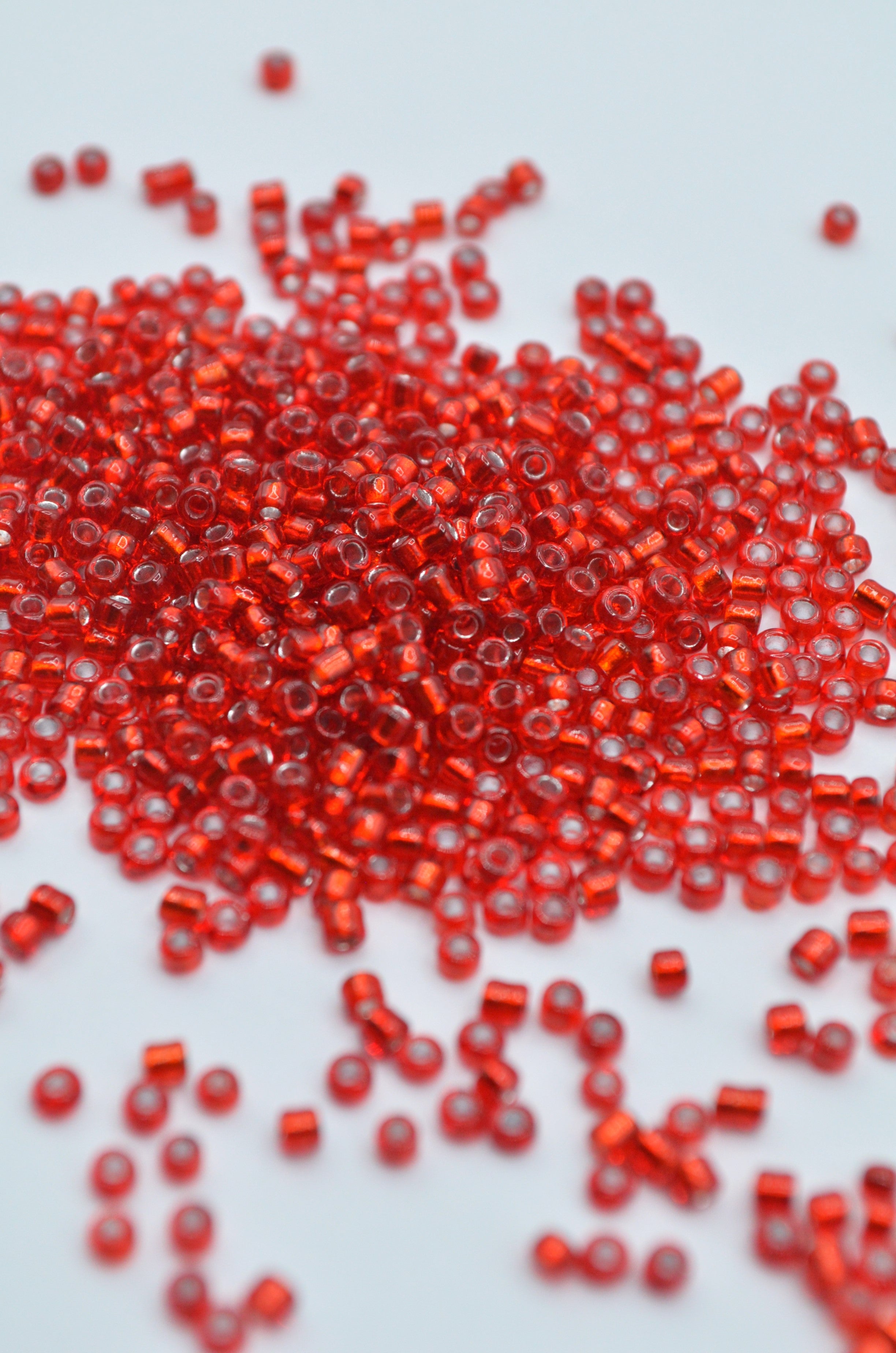 Margele 2mm, 35gr, Rosu
