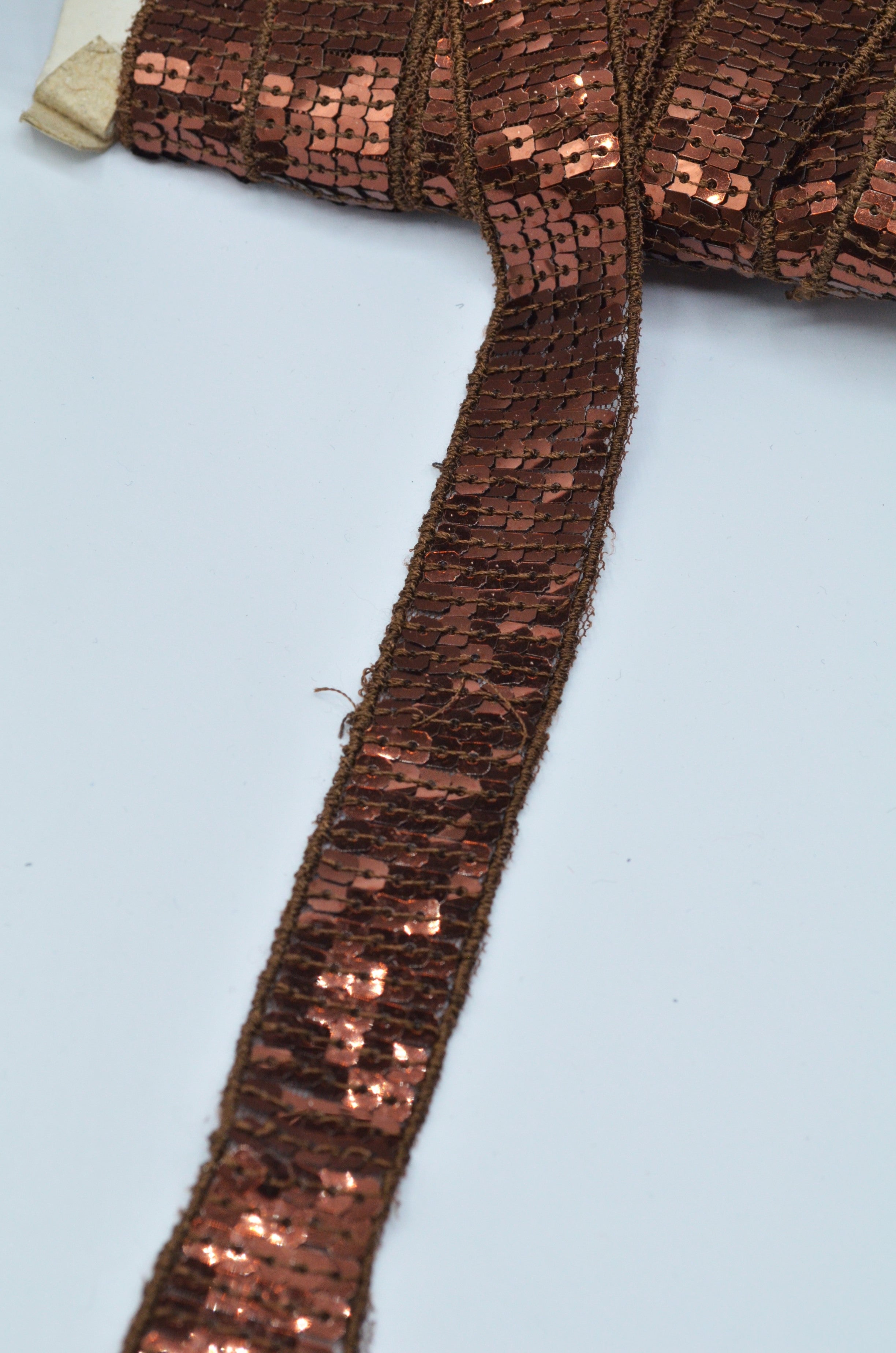Pasmanterie Cu Paiete 23mm, Maro