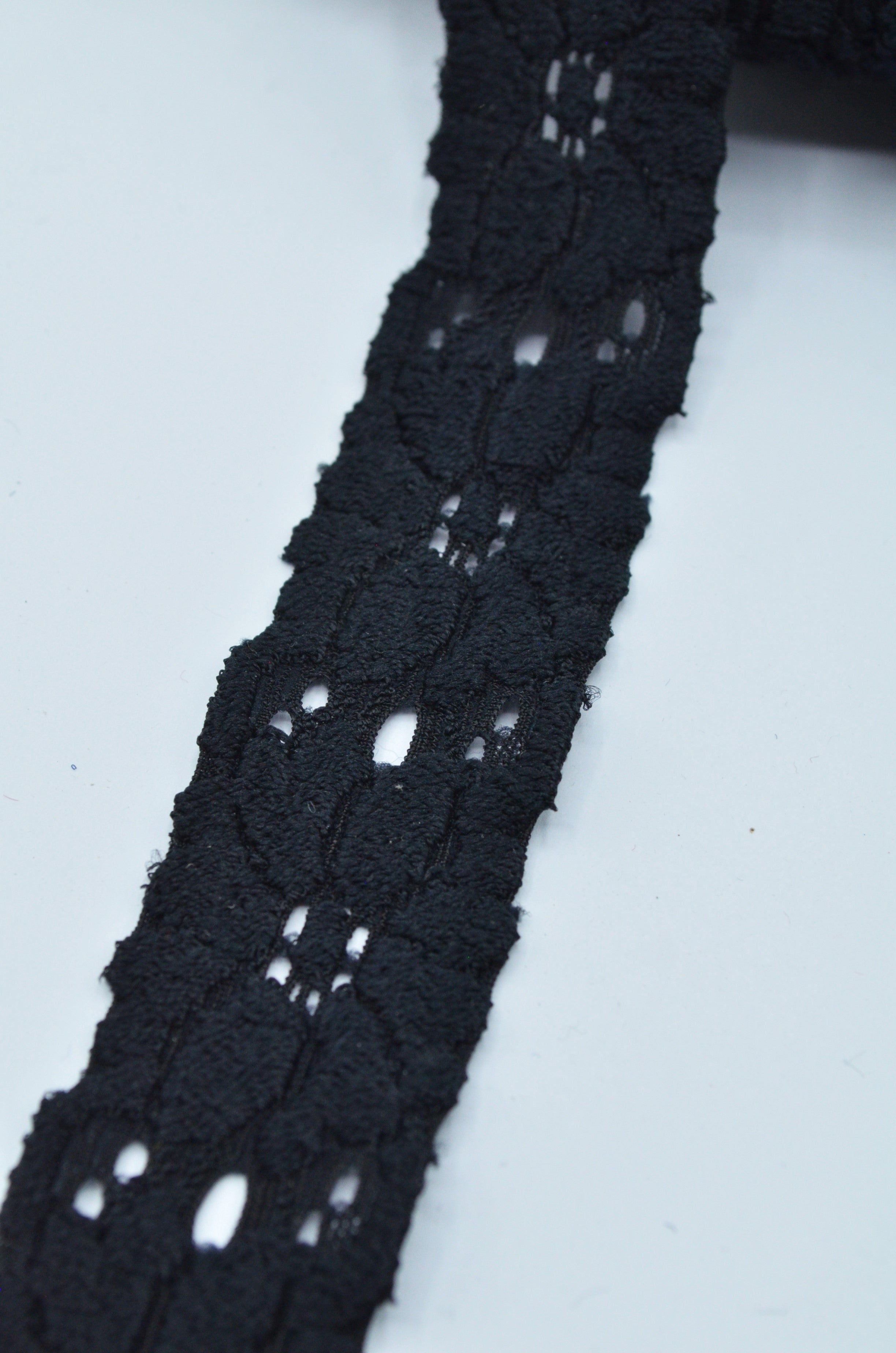 Dantela Elastica Neagra, 25mm