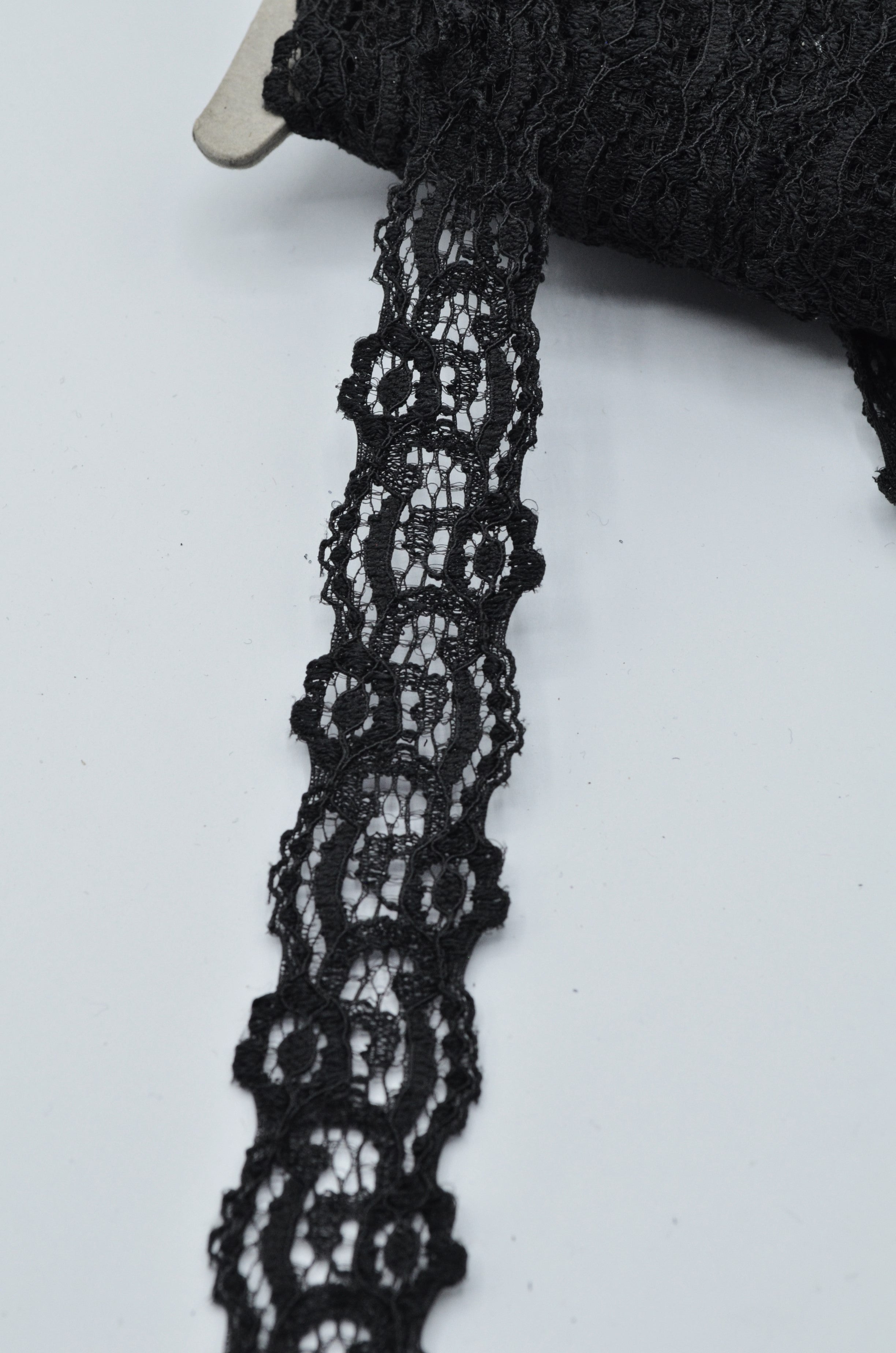 Dantela Elastica Neagra, 25mm