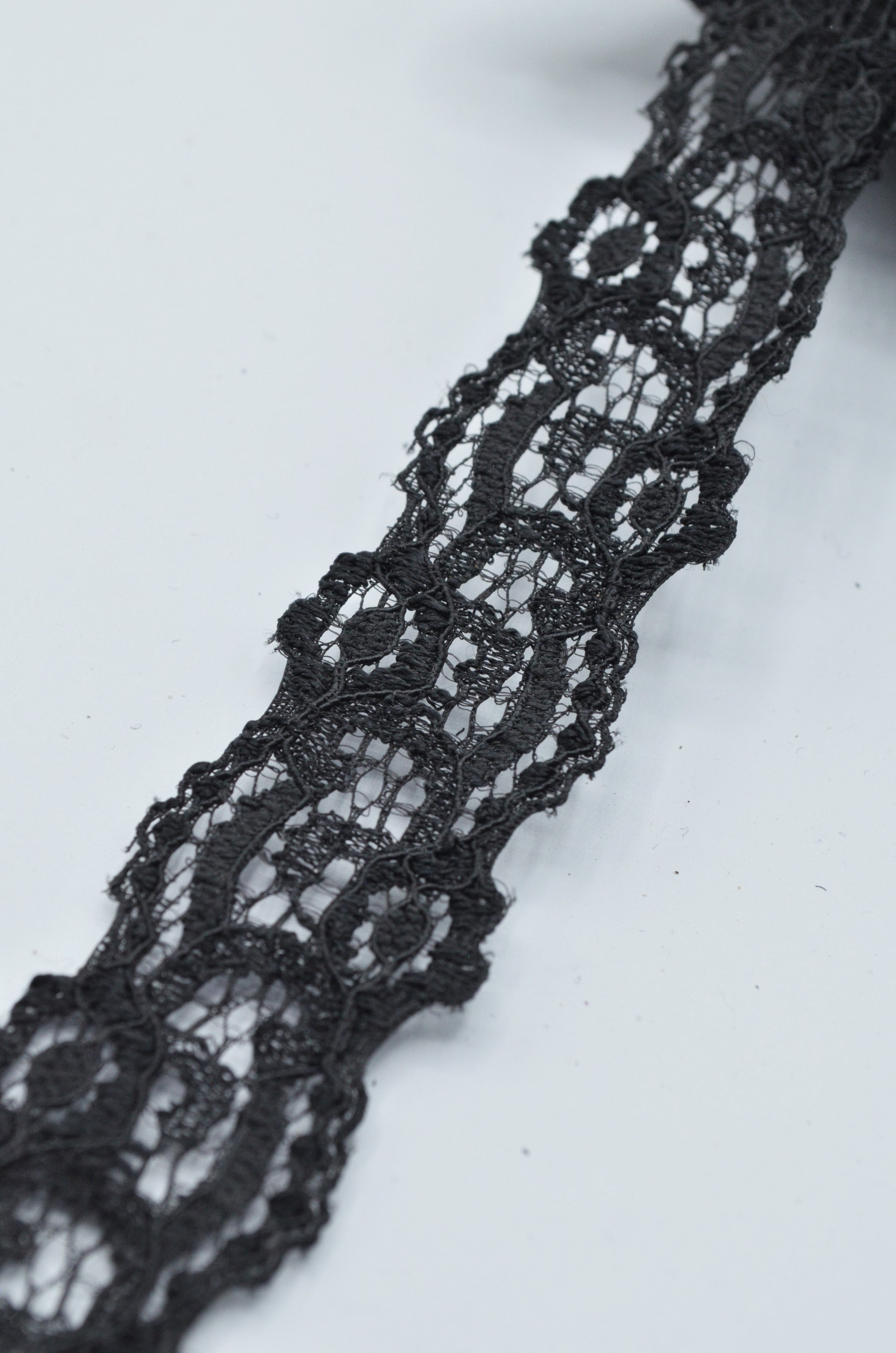 Dantela Elastica Neagra, 25mm