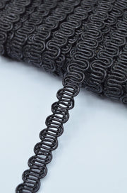 Pasmanterie 10mm, Negru