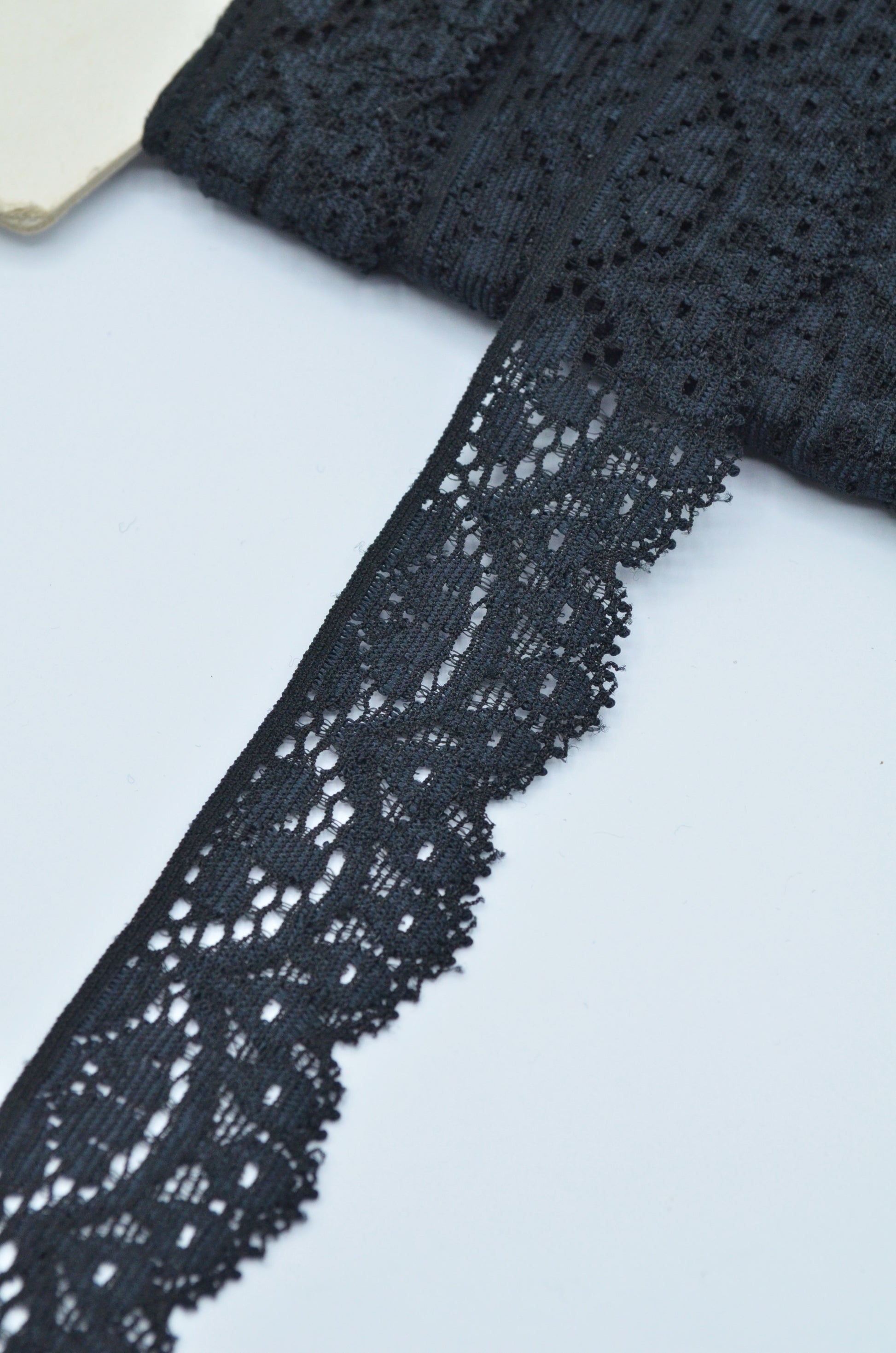Dantela Elastica Neagra, 25mm