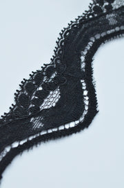 Dantela Elastica Neagra, 40mm