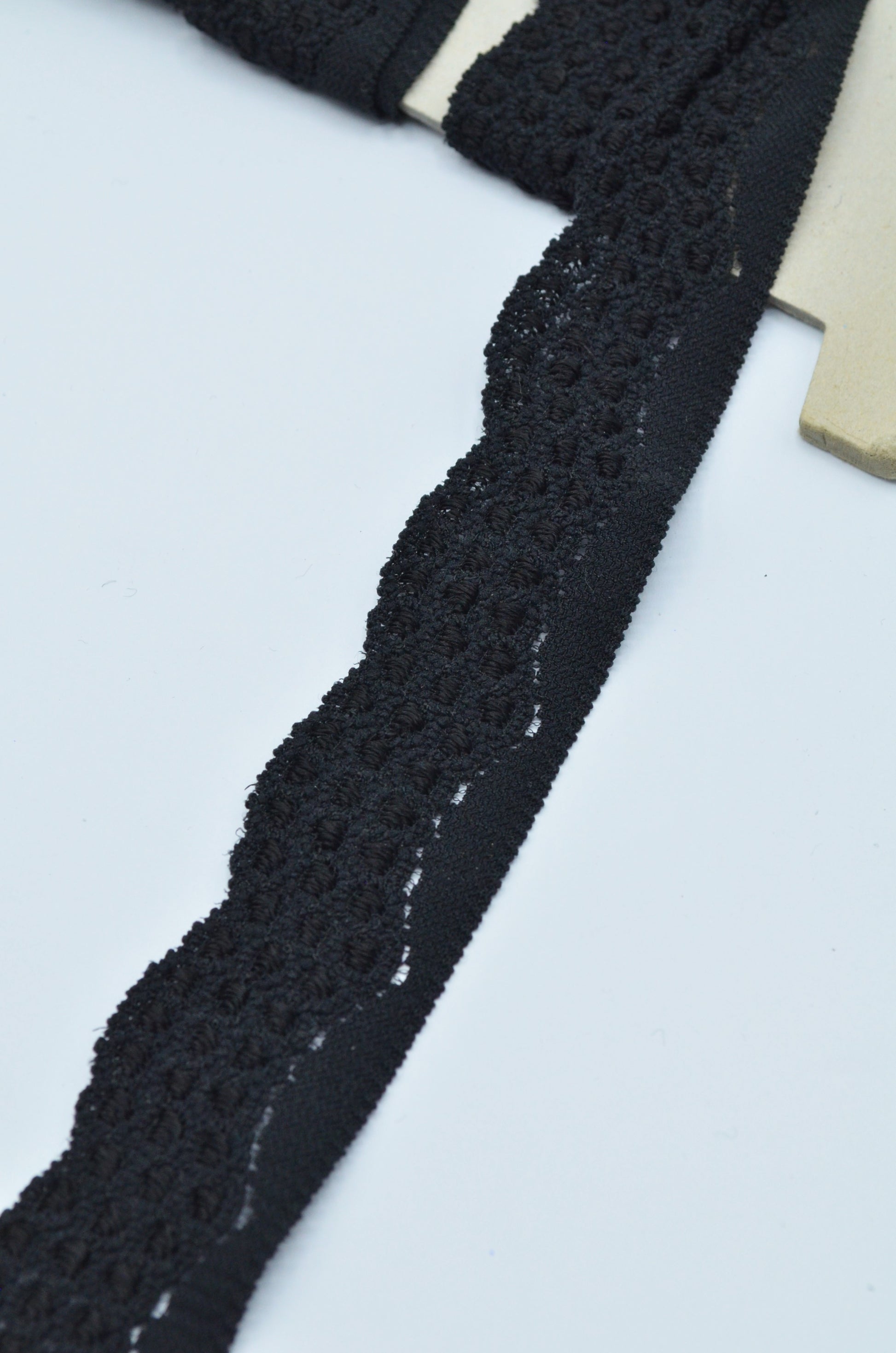 Dantela Elastica Neagra, 30mm
