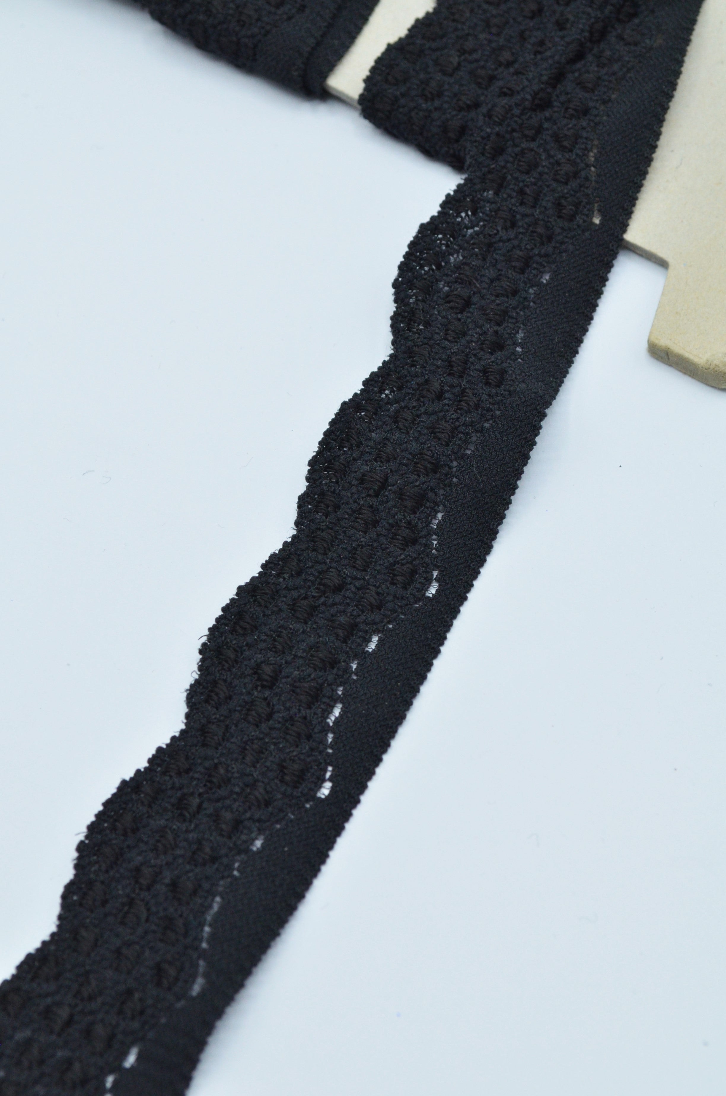 Dantela Elastica Neagra, 30mm