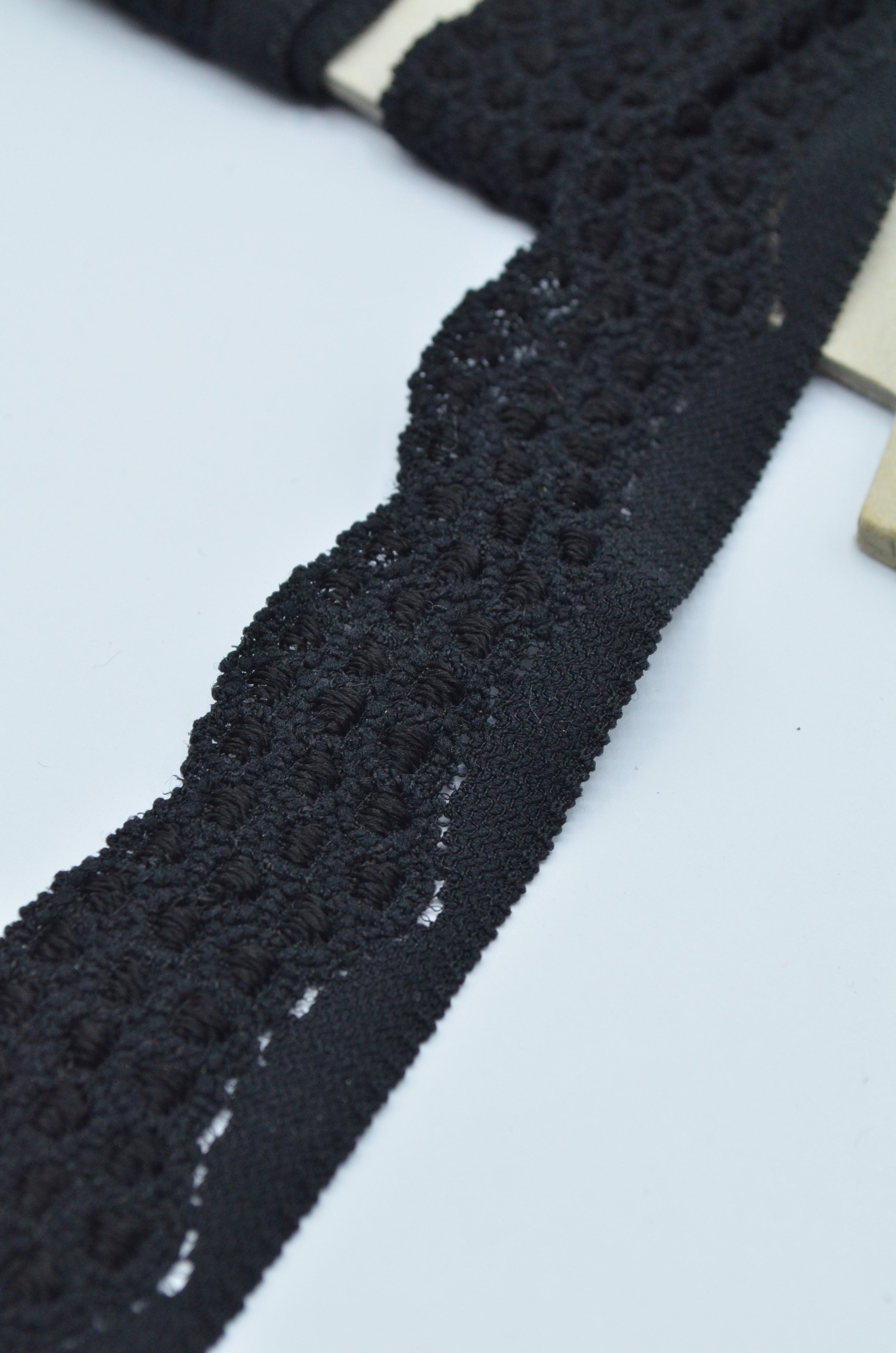 Dantela Elastica Neagra, 30mm