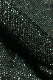 Tricot Elastic. Negru Cu Alb
