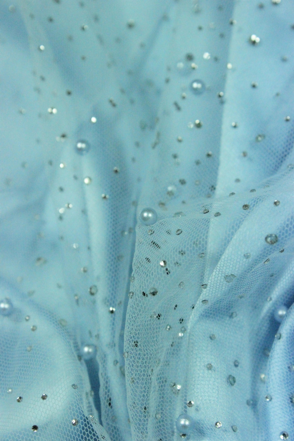 Tull Cu Perle Si Pietre, Bleu