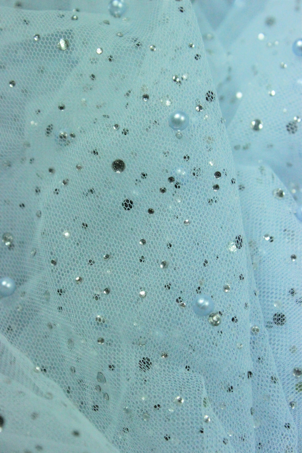 Tull Cu Perle Si Pietre, Bleu