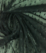 Tull Elastic Cu Picouri, Negru