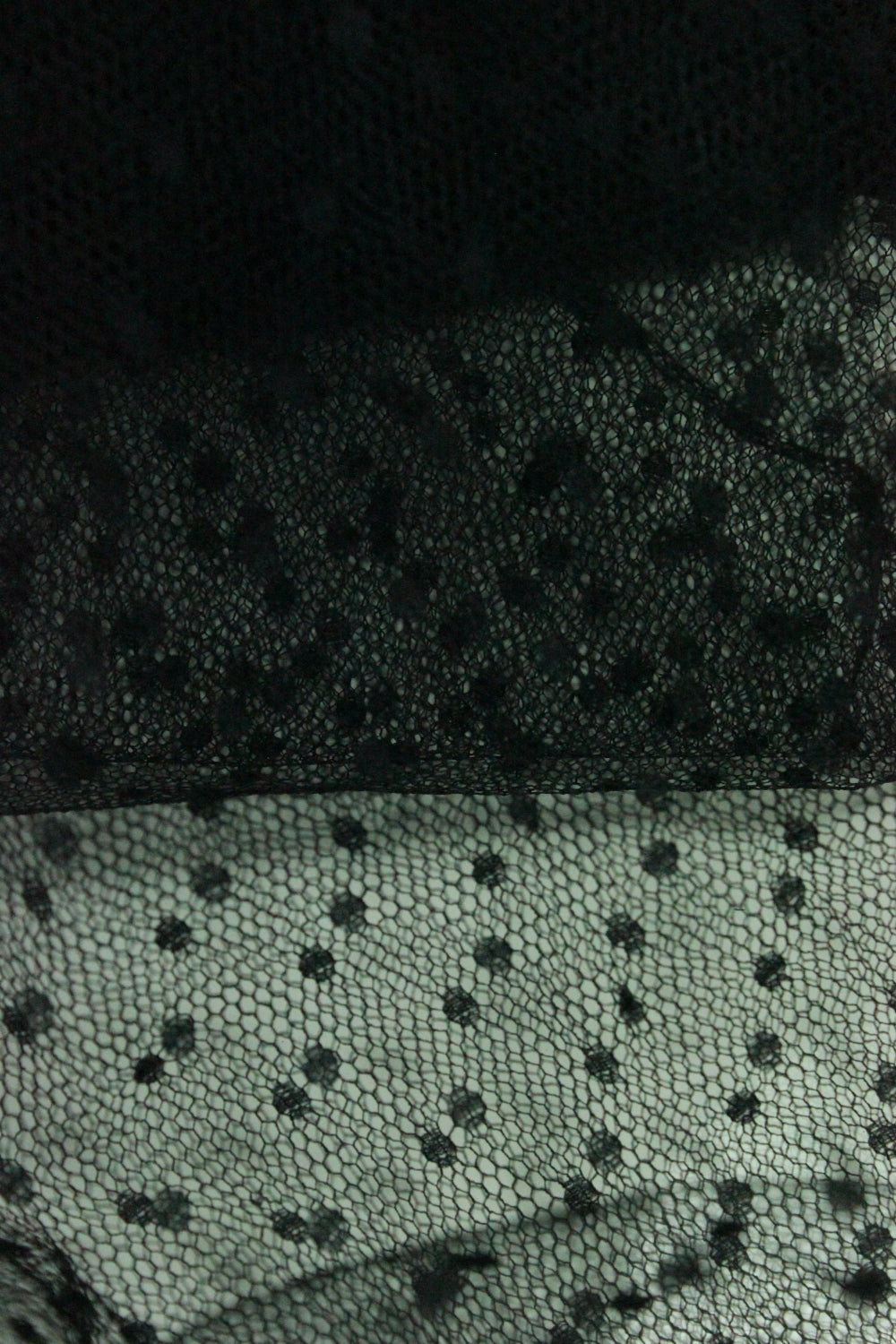 Tull Usor Elastic Cu Buline, Negru