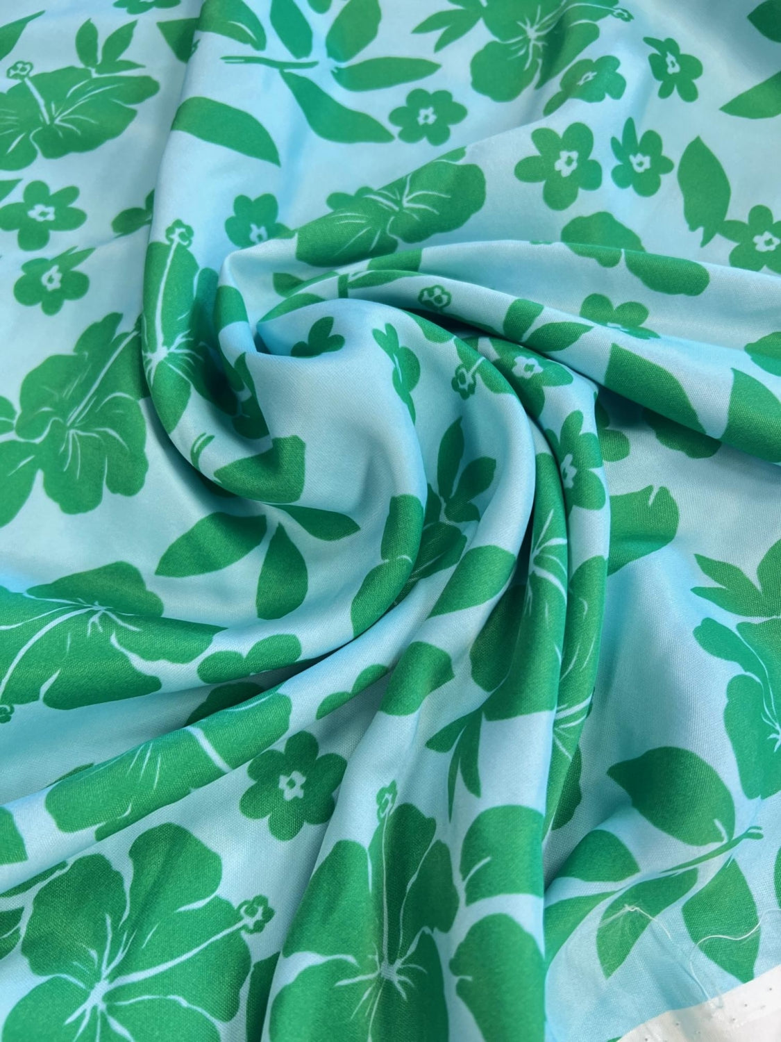 Vascoza Satinata Imprimata, Bleu cu Verde