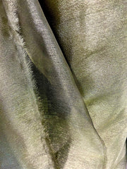Voal De Organza Cu Fir De Plumb, Olive Metalizat, Latime 3 metri