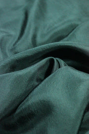 Voal Satinat De Matase Naturala, Verde Foarte Inchis, Latime 110cm