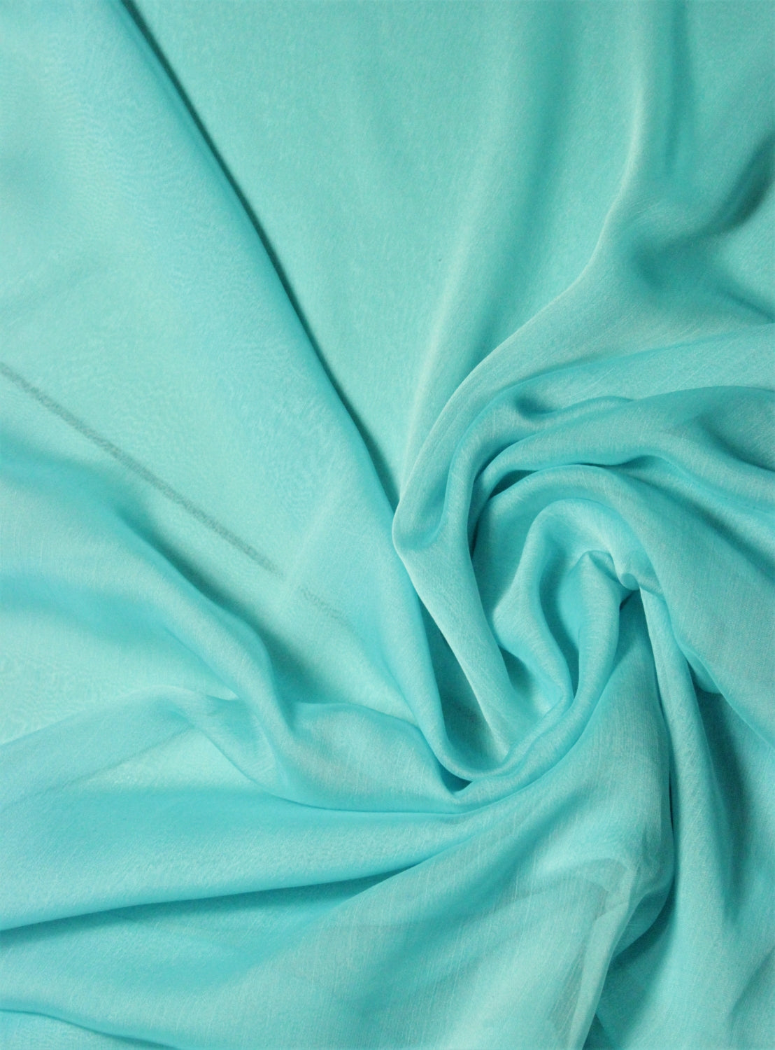 Voal Shifon In Ape, Bleu Turcoaz