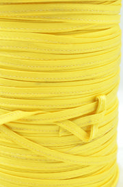 Snur Plat Satinat 5mm, Galben