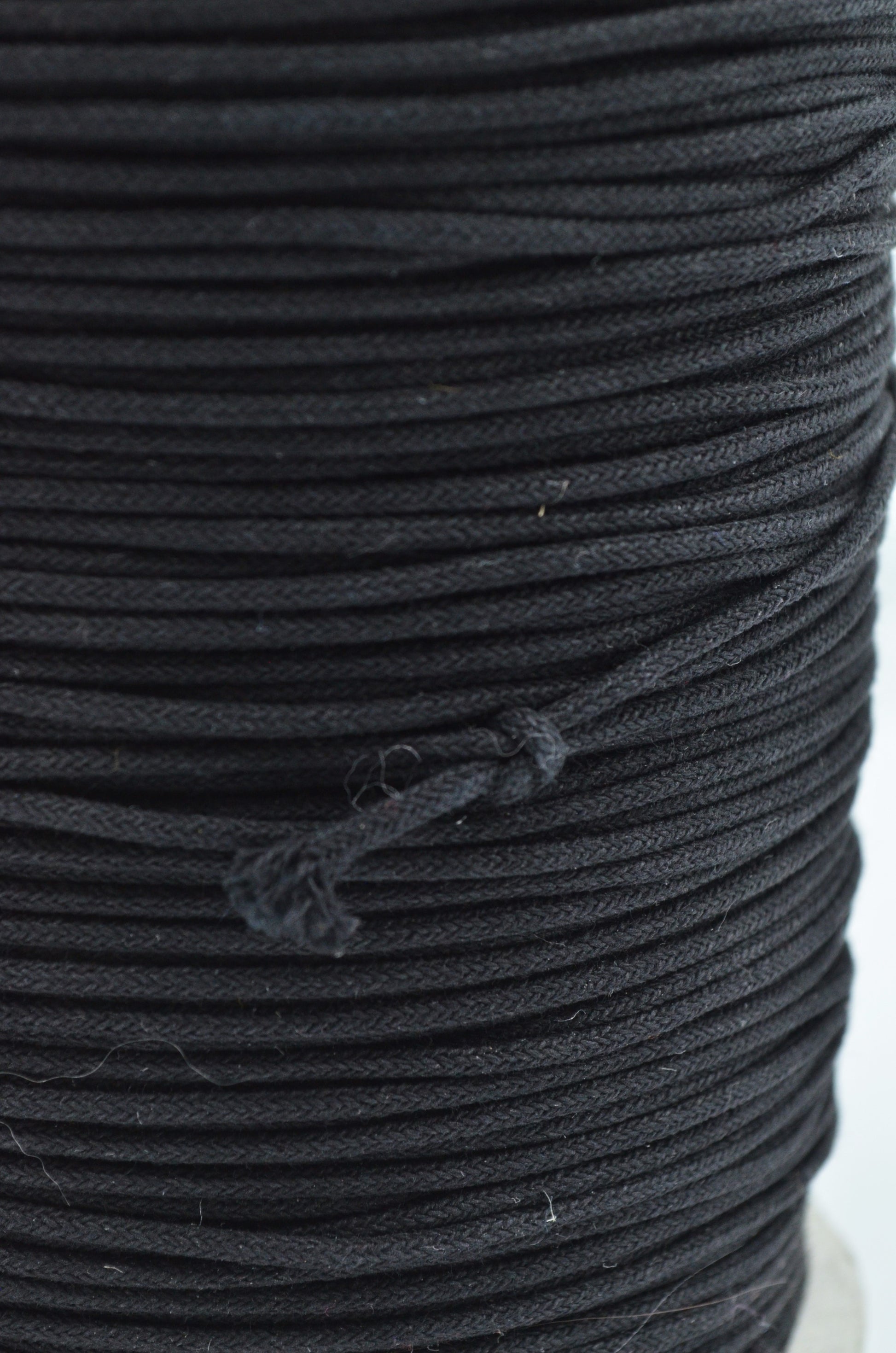 Snur De Bumbac 2mm, Negru