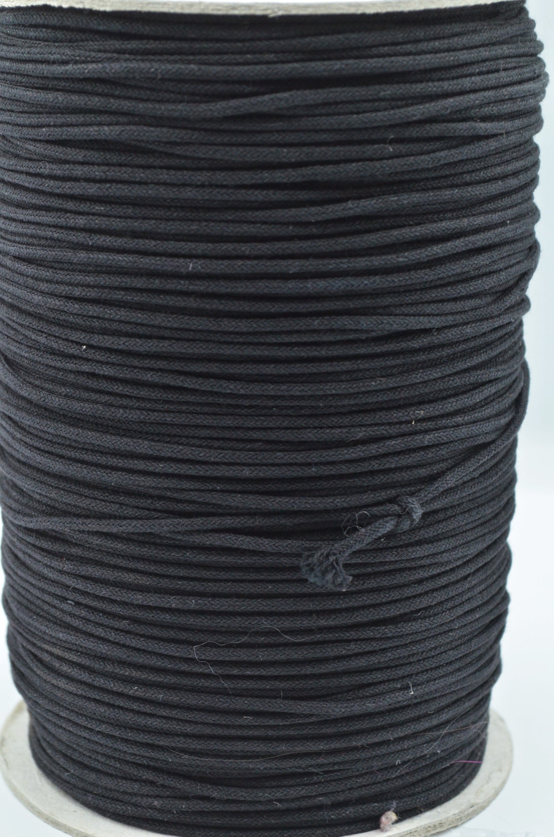 Snur De Bumbac 2mm, Negru