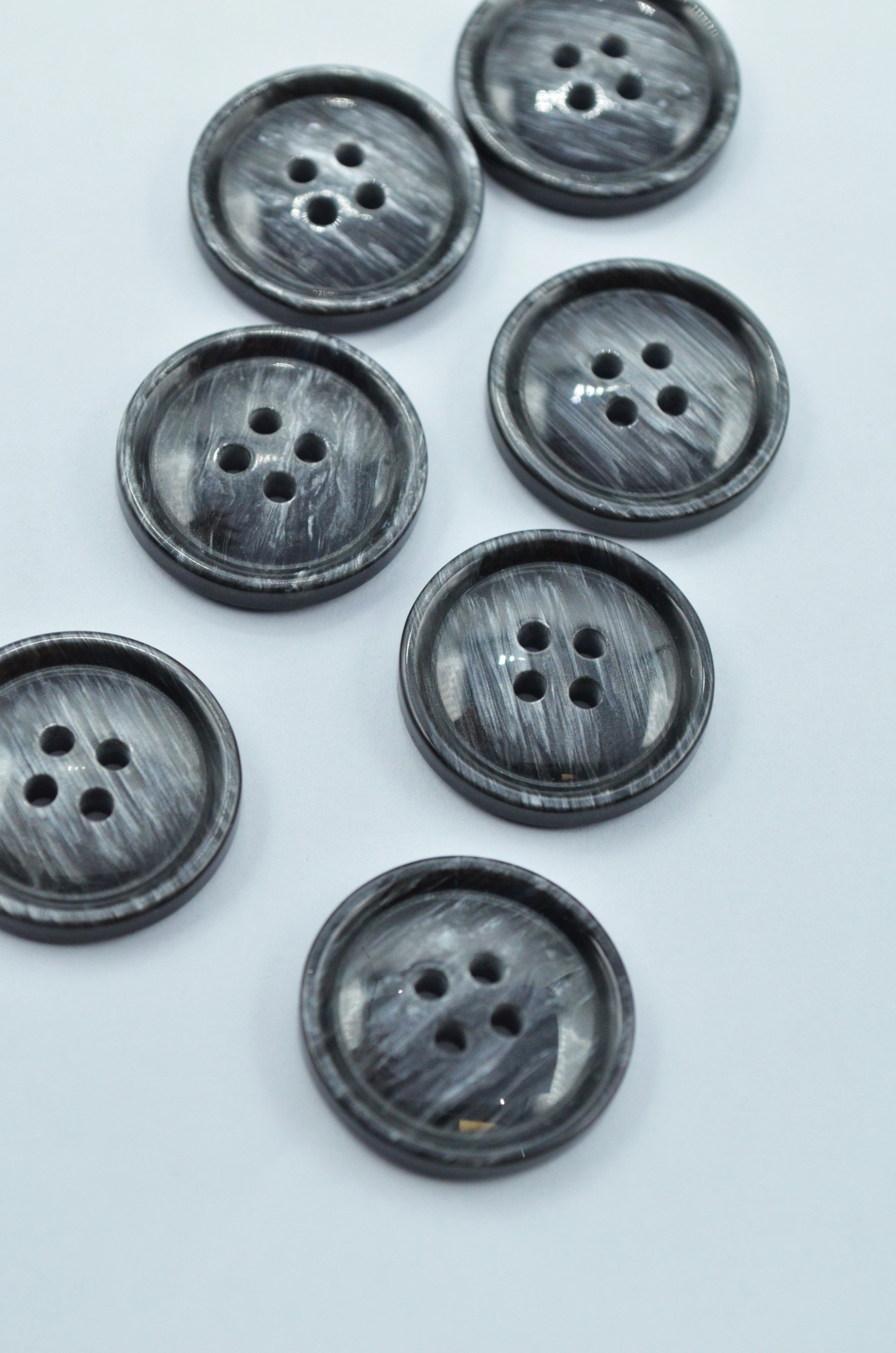Nasturi De Plastic 22mm, Gri Inchis