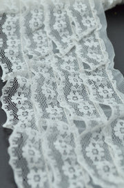 Pasmanterie Dantelata 80mm, Alb
