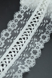 Pasmanterie Dantelata 90mm, Alb