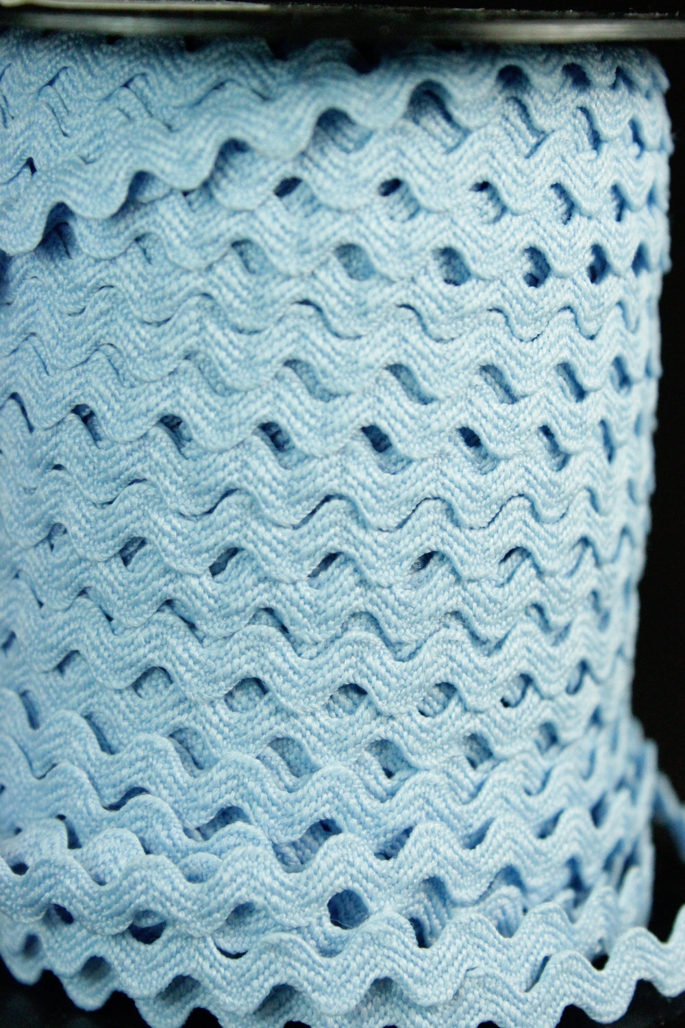 Zig Zag  6mm, Bleu